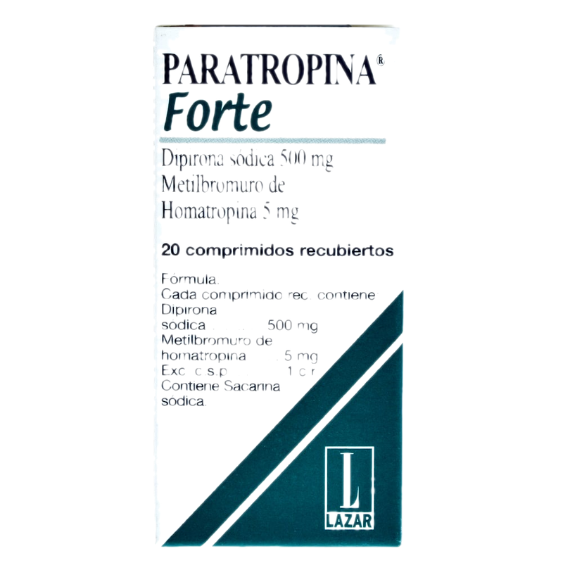 Paratropina Forte 500 Mg/5 Mg 20 Comprimidos Recubiertos