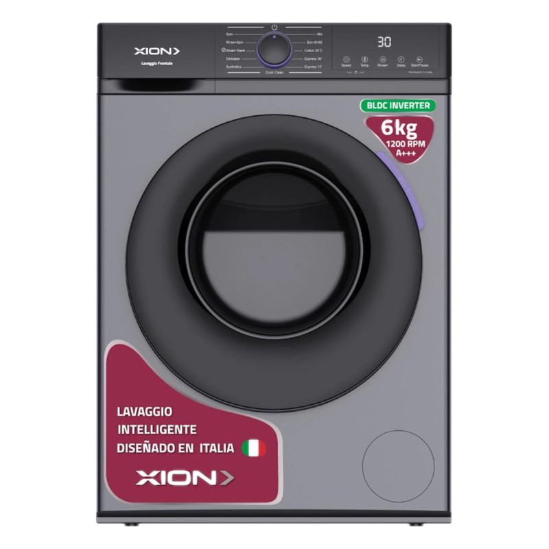 Lavarropas Xion Inverter Carga Frontal 6 Kg Lav66x