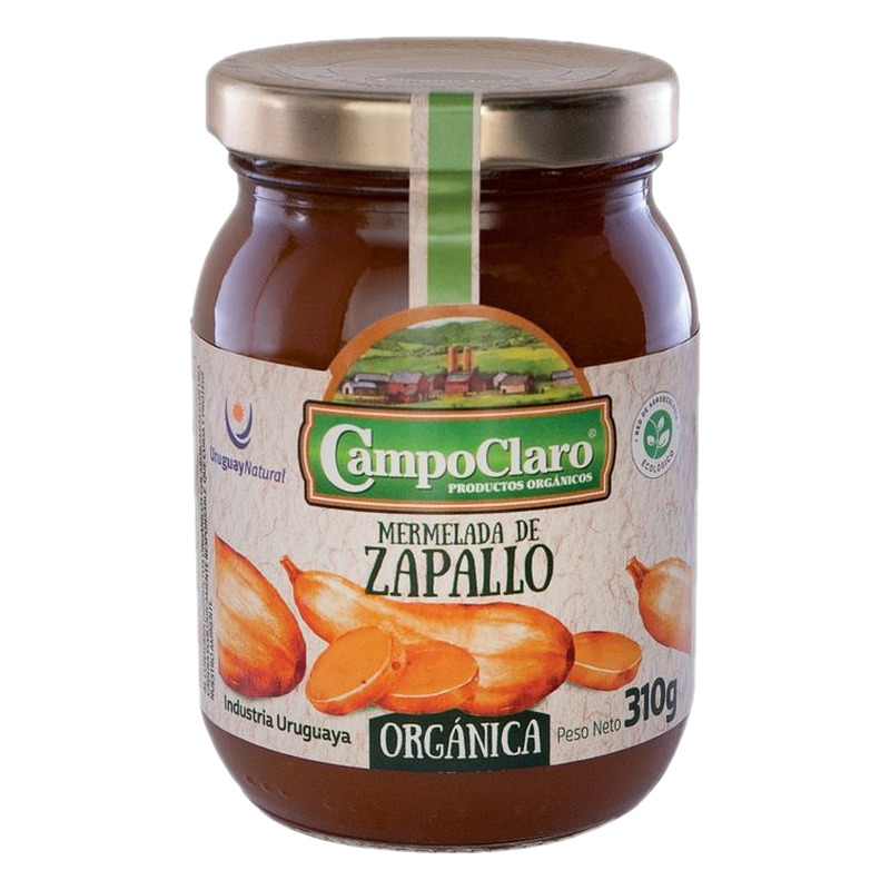 Mermelada Orgánica De Zapallo Campoclaro 310 G