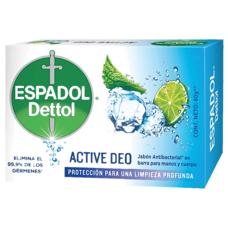 Jabón Espadol Anibacterial Active 80 G