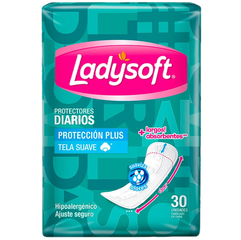 Protector Diario Ladysoft Largo 30 Unidades