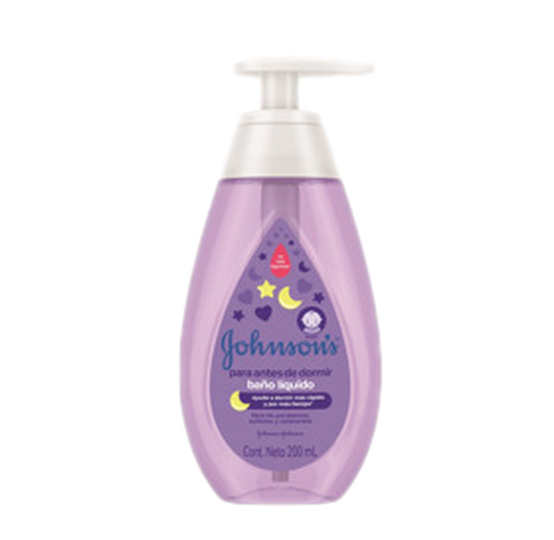 J&j Baby Baño Liquido Antes De Dormir Dulces Sueños Pump [200 Ml]