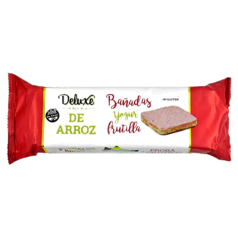 Galletas De Arroz Deluxe Bañadas Yogur Frutilla 115 G