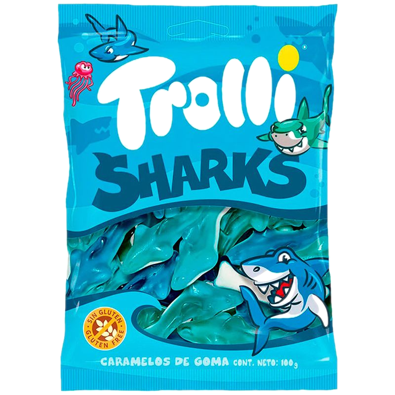 Gomitas Gelatina Trolli Sharks 100 G