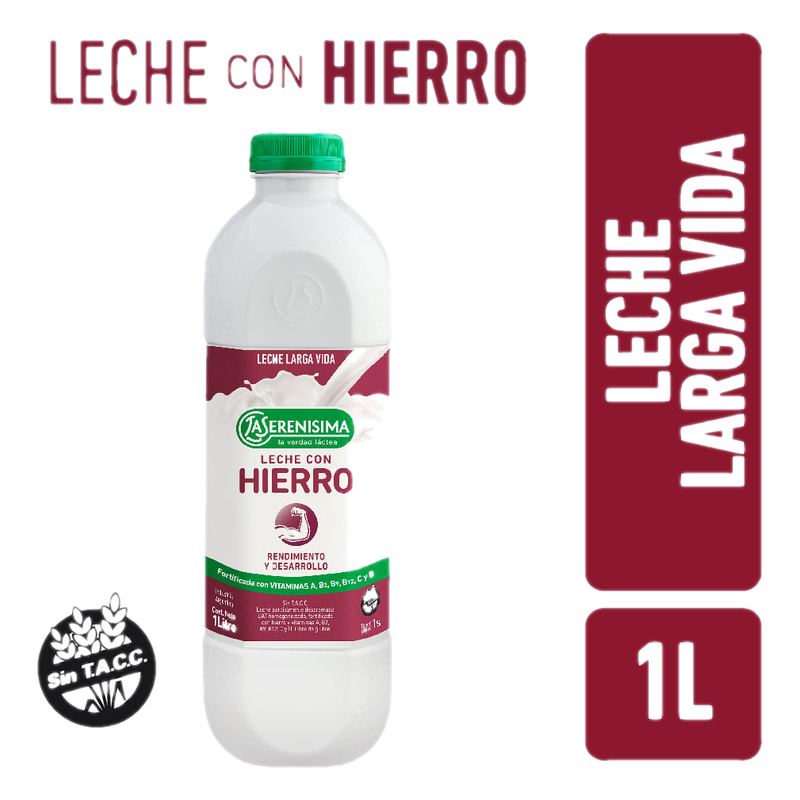 Leche Con Hierro La Serenísima 1 L