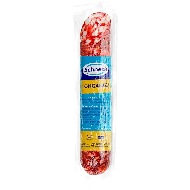 Longaniza Pipa Sin Piel Al Vacío Schneck Un.