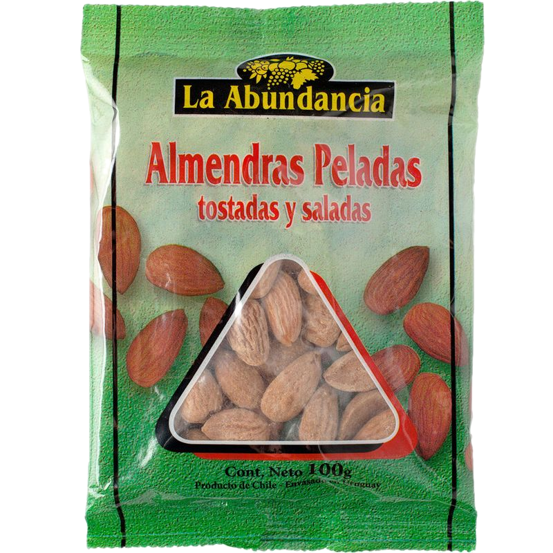Almendras La Abundancia Peladas Y Tostado 100 G