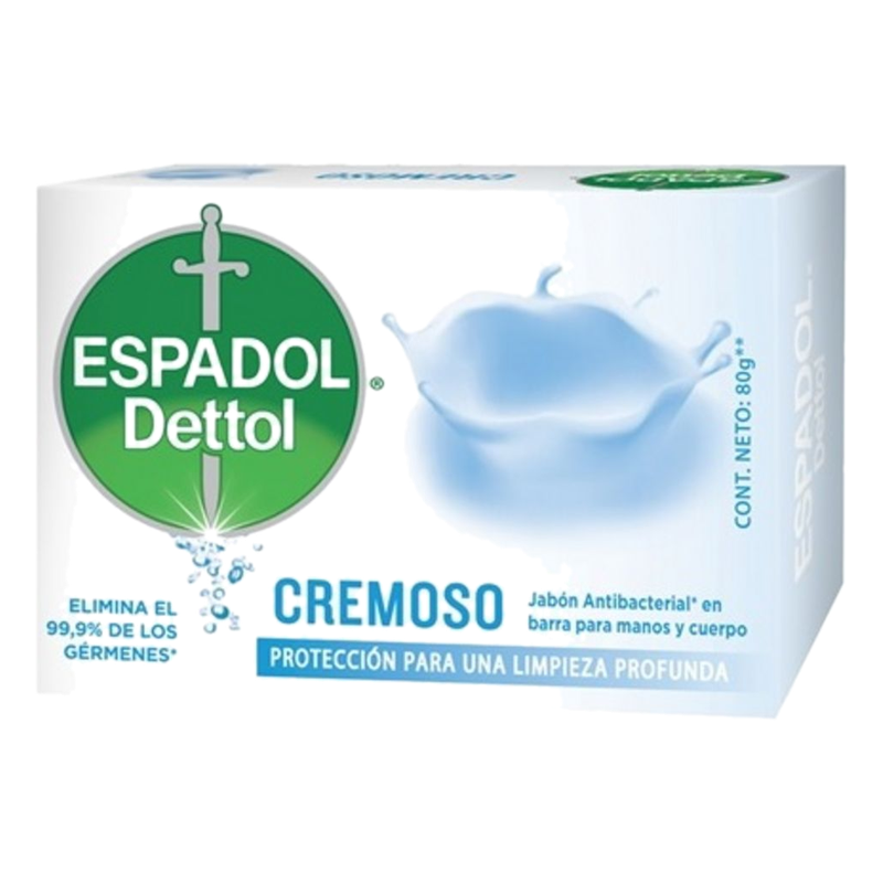 Jabon Espadol Antibacterial Cremoso 80 G