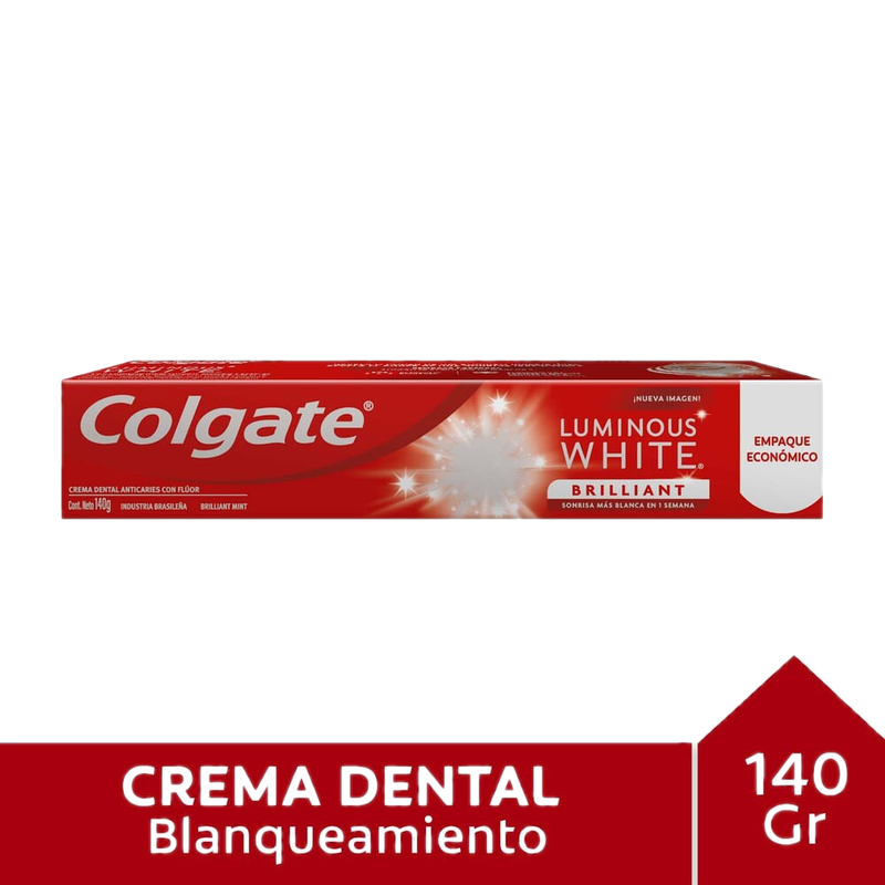 Pasta De Dientes Colgate Luminous White Brilliant 140 G