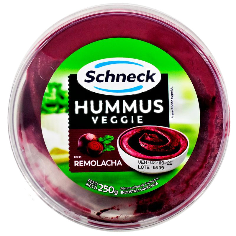 Hummus Remolacha Master Pote 250 G X Un. Caja 8 Unidades