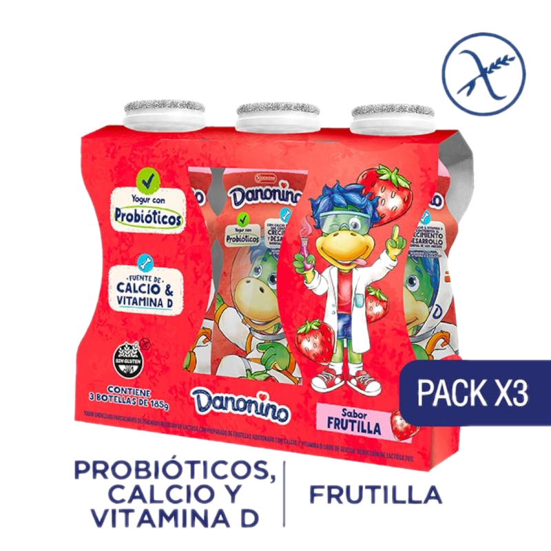 Pack Danonino Frutilla 555 G