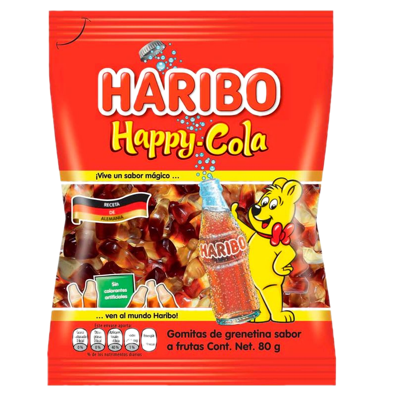 Goma Gelatina Haribo Happy Cola 80 G