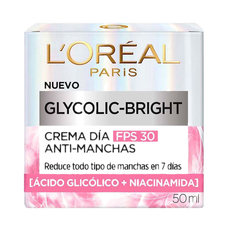 Crema De Día L'oréal Glycolic Bright Spf 30