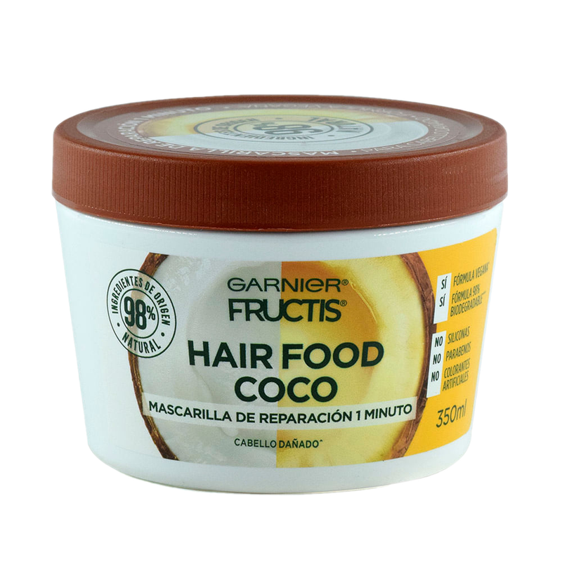Crema Para Peina Garnier Fructi Hair Food Coconut 350 Ml