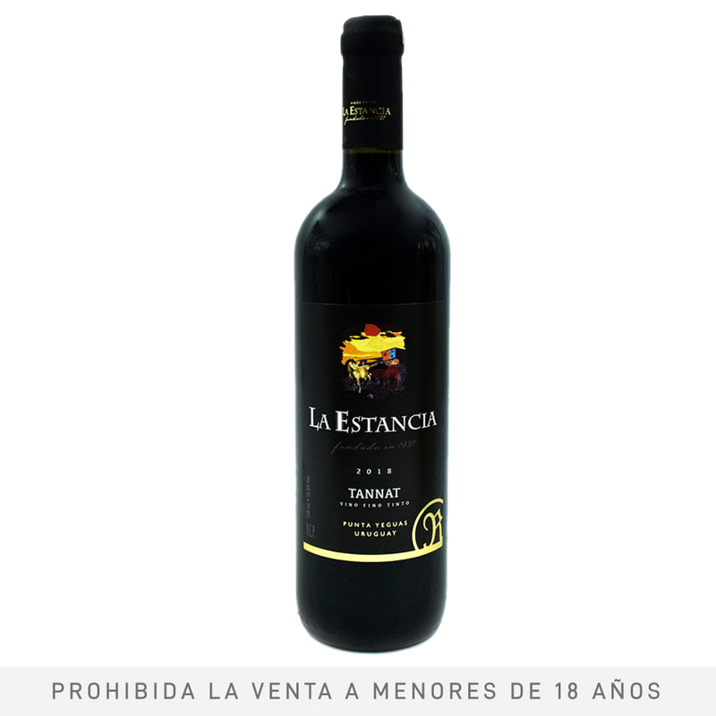 Vino Tinto Fino La Estancia Tannat 750 Ml