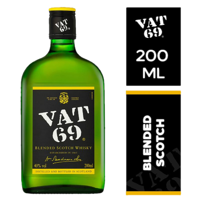 Whisky Escocés Vat 69 200 Ml