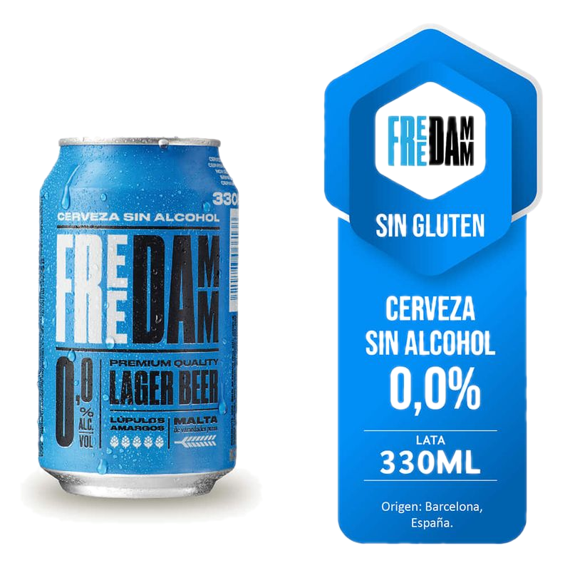 Cerveza Free Damm 0,0% Alcohol 330 Ml