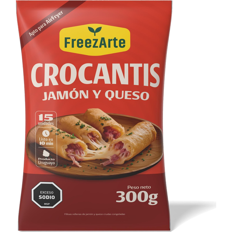 Crocantis Jamón Y Queso Freezarte 300 G
