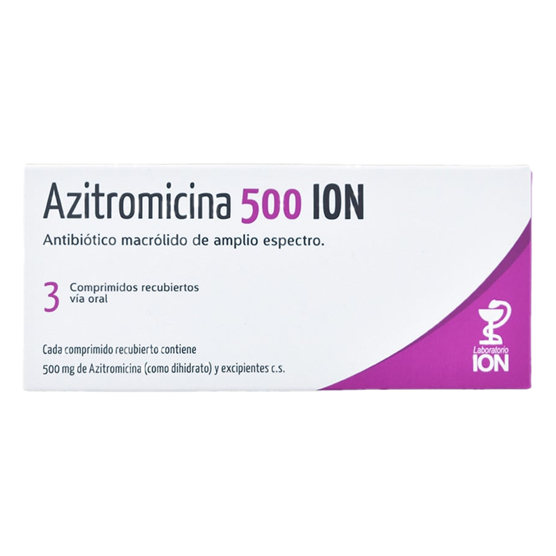 Azitromicina Ion 500 Mg X 3 Comprimidos