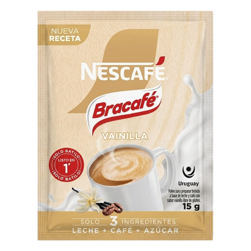 Café Soluble Bracafé 3 En 1 Mixes Vainilla