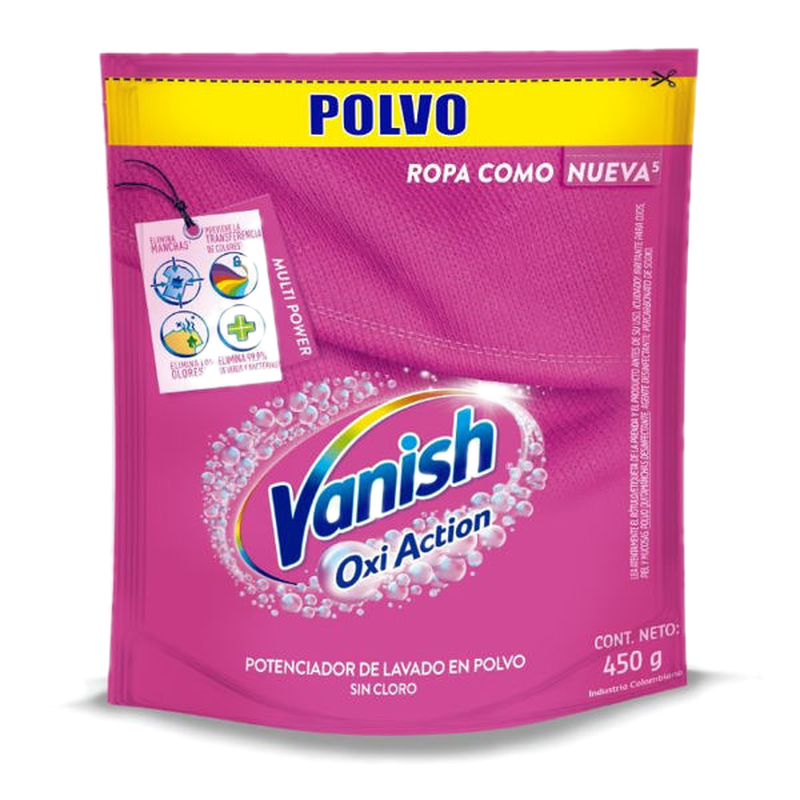 Vanish Polvo Quitamanchas Rosa Doypack 450 G