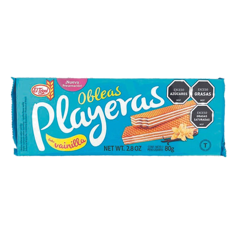 Obleas Playeras Vainilla 80 G