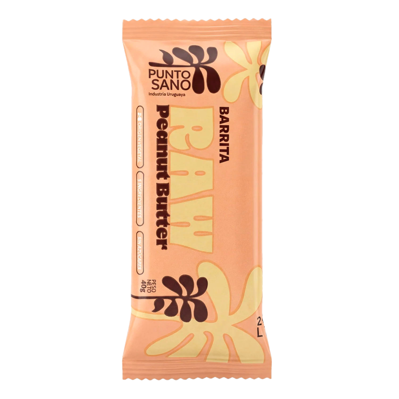 Barra Punto Sano Raw Peanut Butter 40 G
