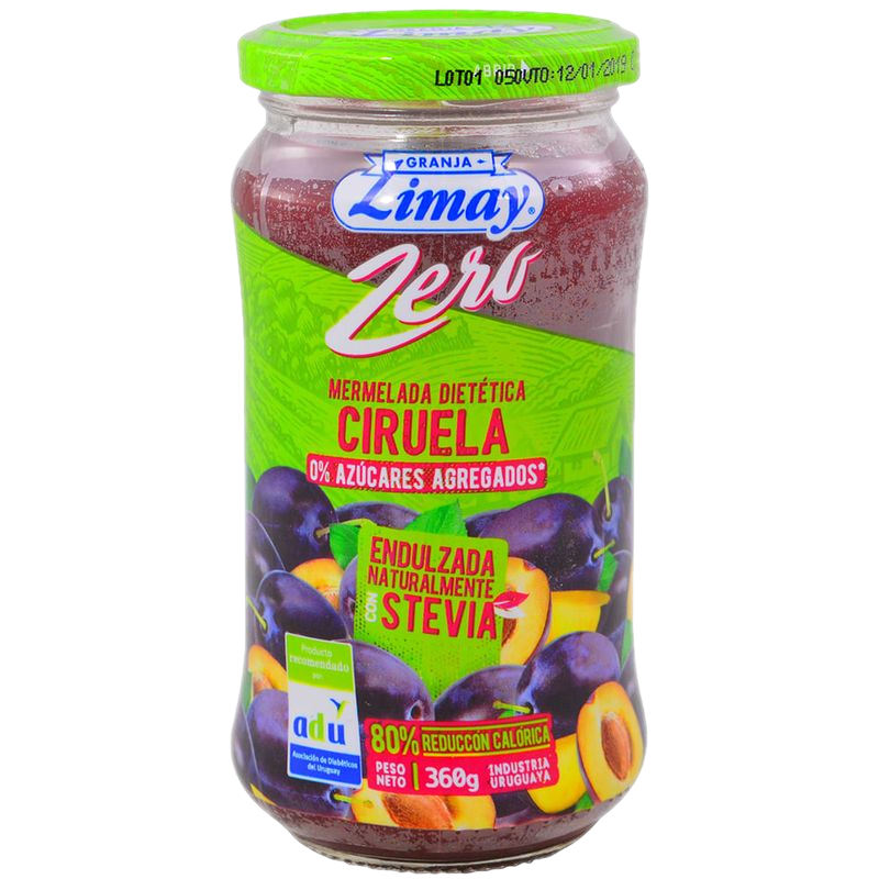 Mermelada Limay Ciruela Zero Azúcar 360 G