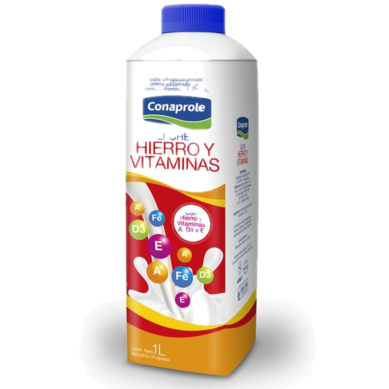 Leche Conaprole Hierro Bot 1 L
