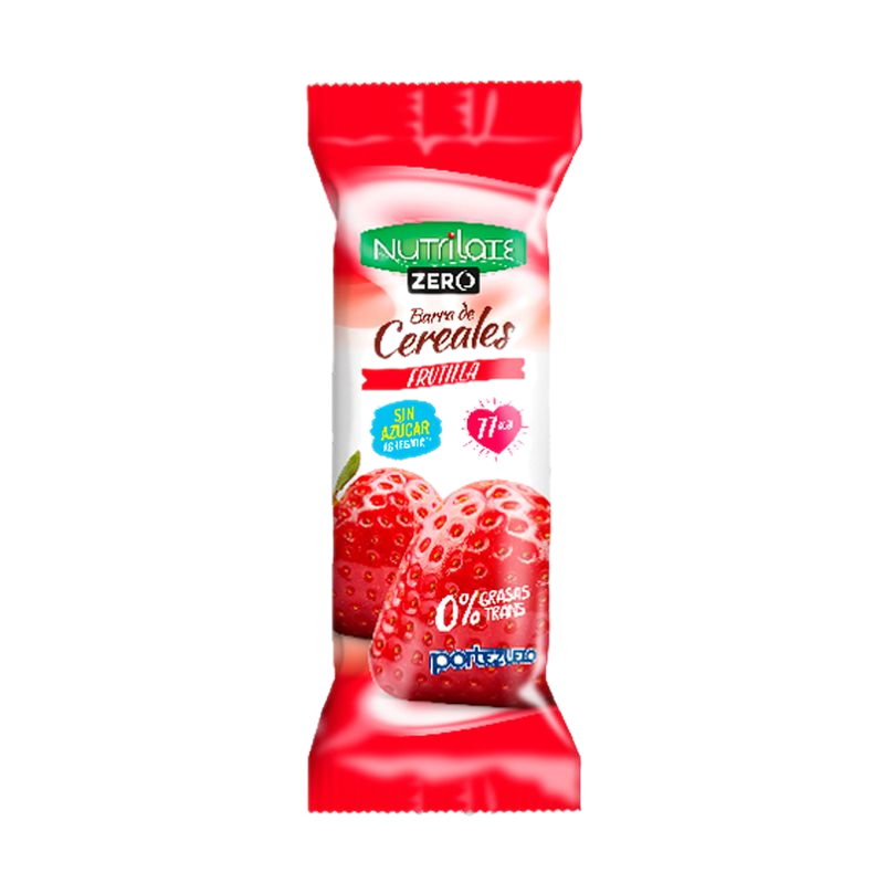 Barrita De Cereal Frutilla Nutrilate Sin Azucar 25 G
