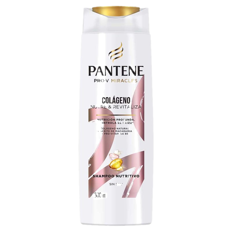 Shampoo Pantene Colágeno Nutre Y Revitaliza 300 Ml