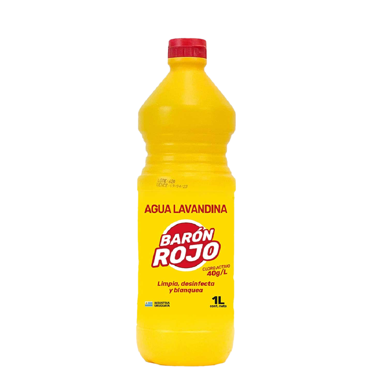 Agua Lavandina Baron Rojo Solucion 1 L