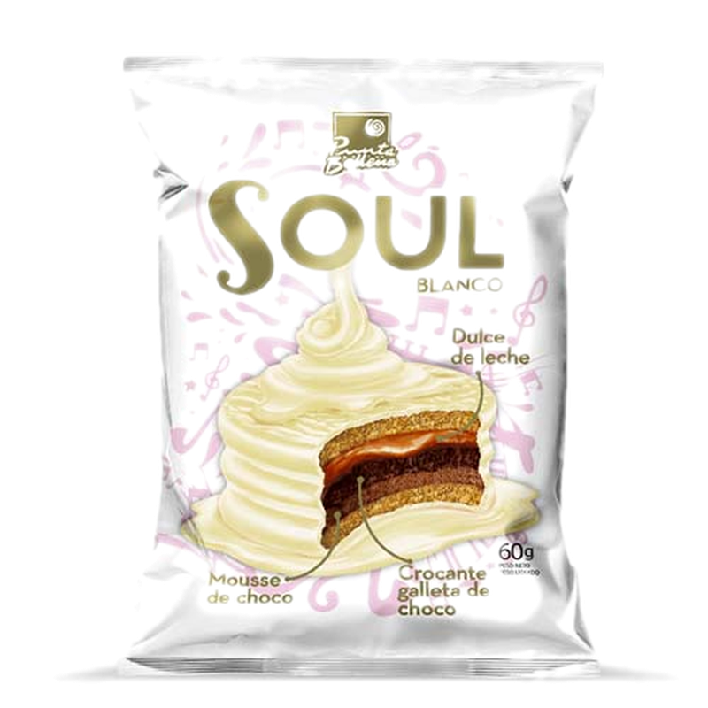Alfajor Soul 60 G Choc. Blanco