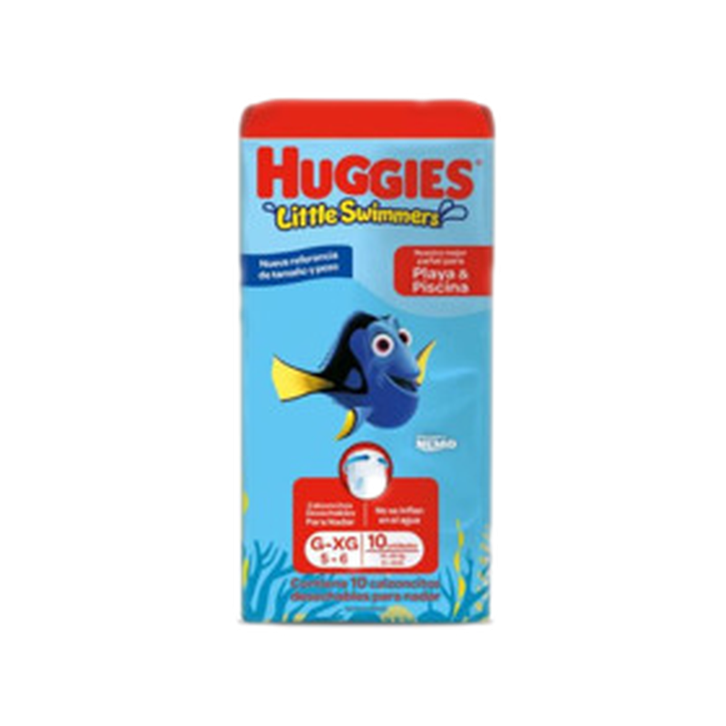 Huggies Little Swimmers Grande Extra Grande G/xg 14-20 Kg 10 Unidades
