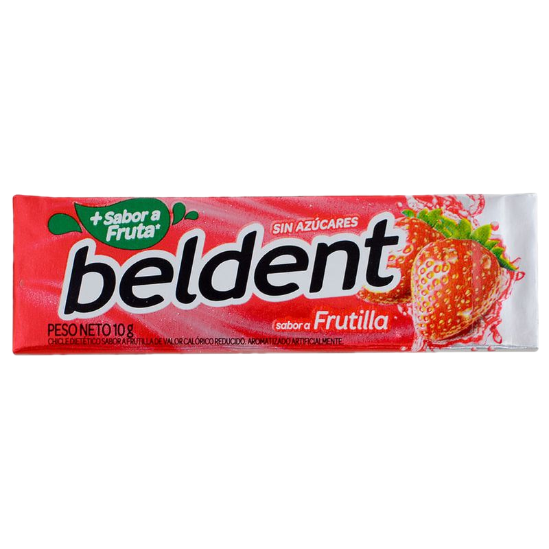 Chicle Beldent Frutilla 10 G