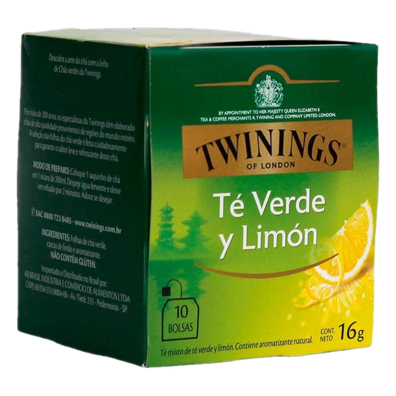 Té Twinings Green Lemon 10 Sobres