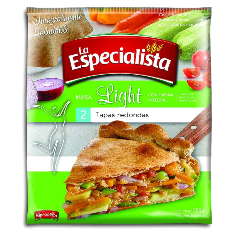 Tapa Redonda La Especialista Masa Light 350 G
