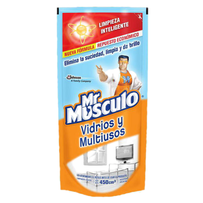 Mr Musculo Vidrios Multiuso Doypack 450 Ml