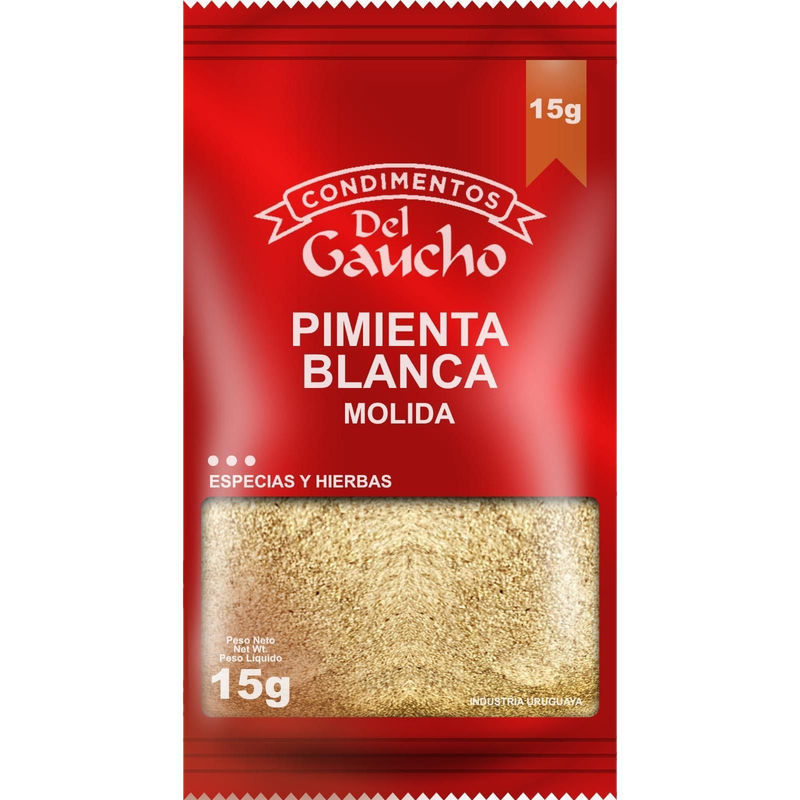 Pimienta Blanca Molida Del Gaucho 15 G