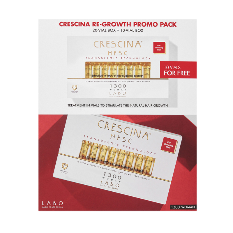 Pack Crescina Re-growth Mujer 1300 20 Vial Box + 10 Vial Box