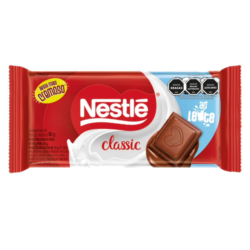 Chocolate Nestle Classic Leche 80 G