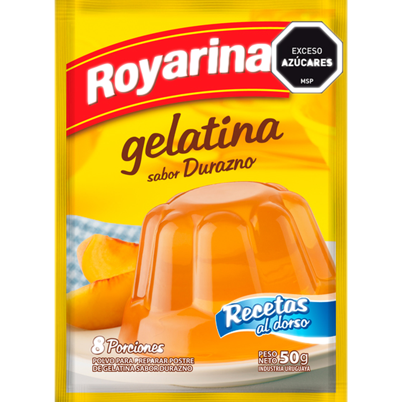 Gelatina Royarina De Durazno 50gr