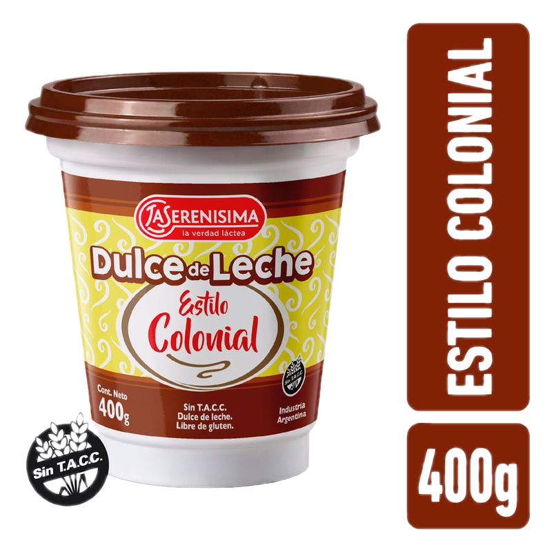 Dulce De Leche La Serenisima Estilo Colonial 400 G