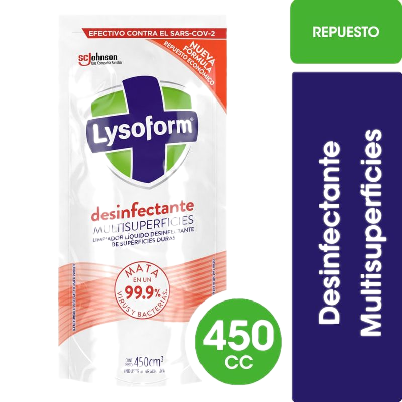 Limpiador Lysoform Multisuperficies 450 Ml