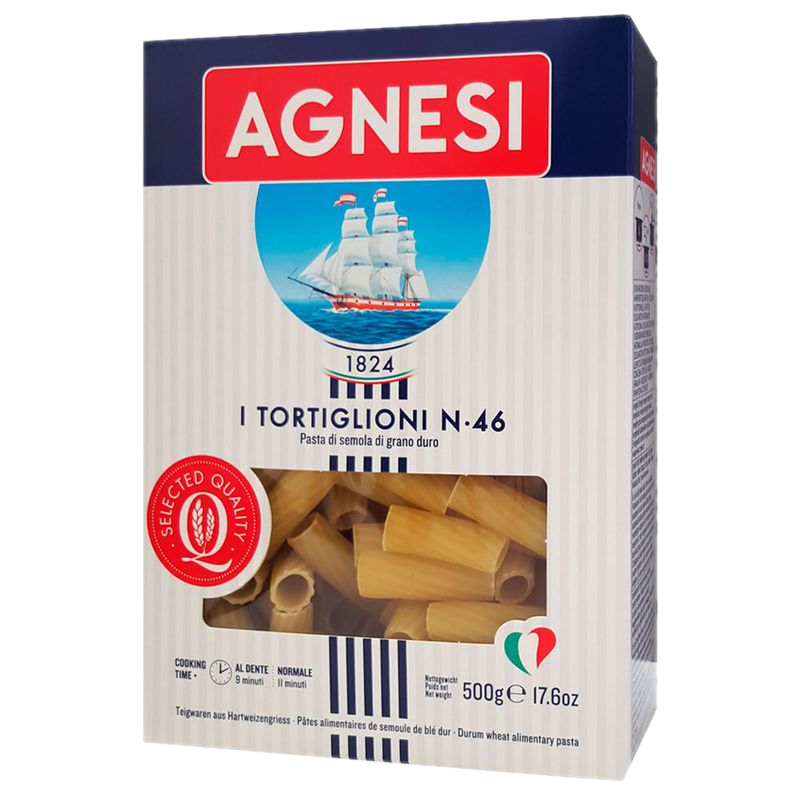 Fideos Tortiglioni Agnesi 500 G