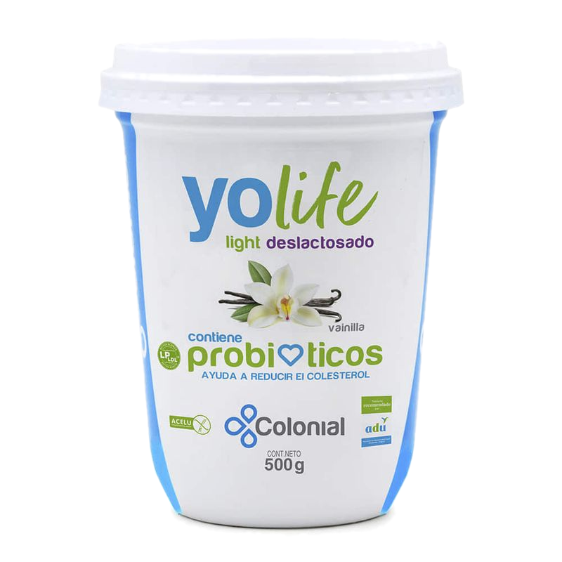Yogur Deslactosado Light Yolife Vainilla 500 G