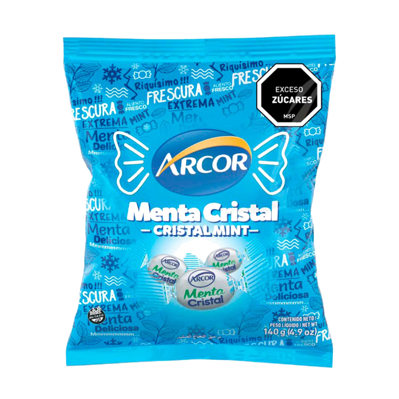 Caramelo Arcor Menta Cristal 150 G