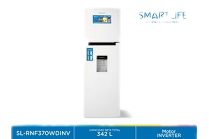 Refrigerador Smartlife Sl-rnf370wdinv 342 L Frío Seco Blanco Clase A Con Dispensador