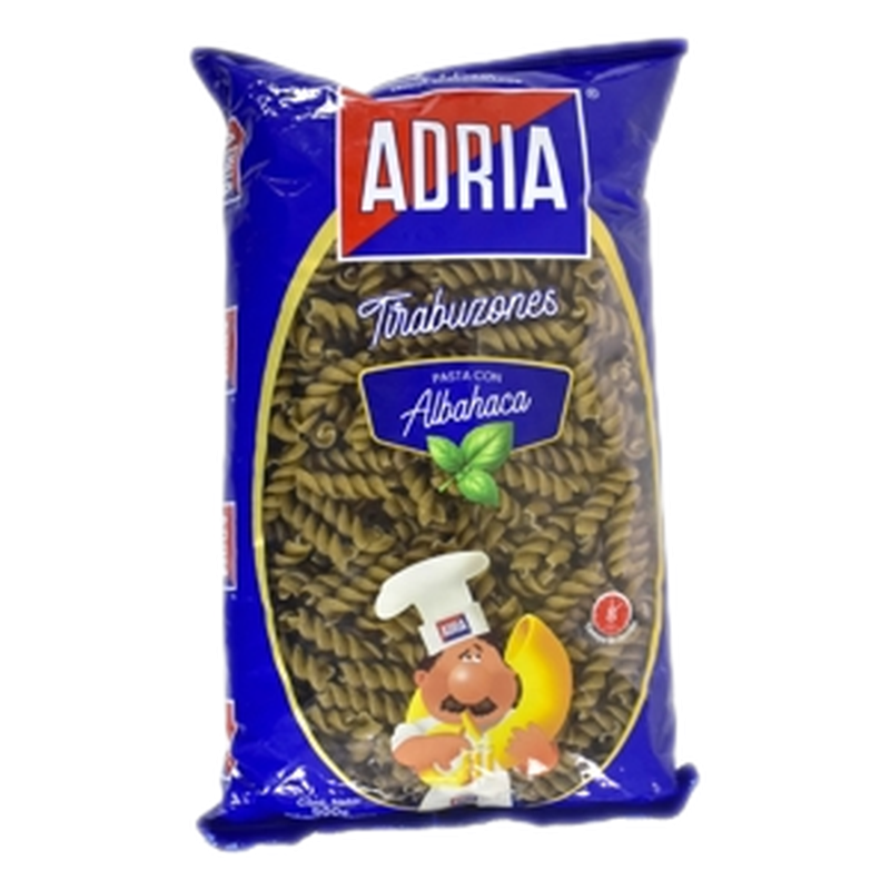 Fideos Albahaca Adria Tirabuzón 500 G