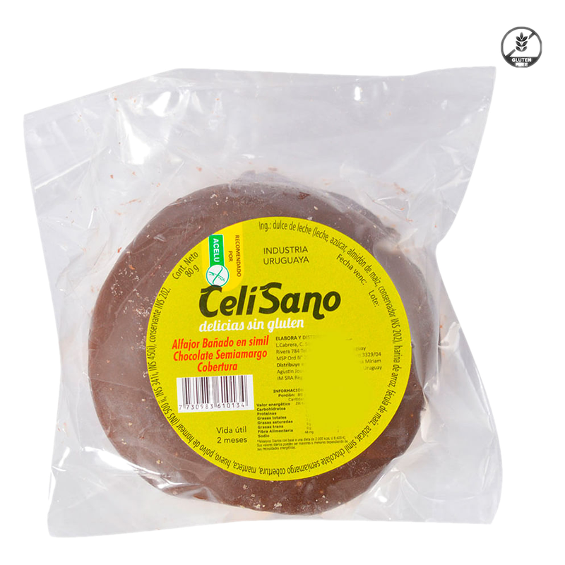 Alfajor De Chocolate Sin Gluten Celisano
